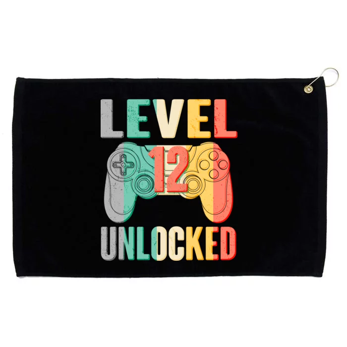 Level 12 Unlocked Twelve Years Old Grommeted Golf Towel