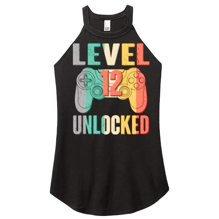 Level 12 Unlocked Twelve Years Old Women’s Perfect Tri Rocker Tank