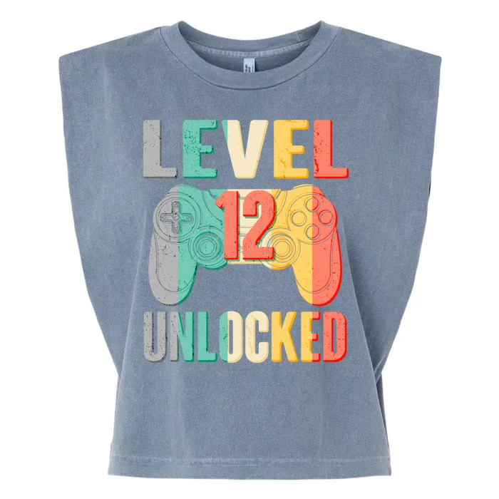 Level 12 Unlocked Twelve Years Old Garment-Dyed Women's Muscle Tee