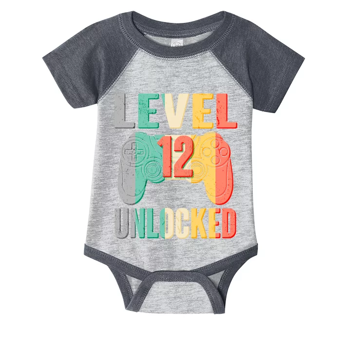 Level 12 Unlocked Twelve Years Old Infant Baby Jersey Bodysuit