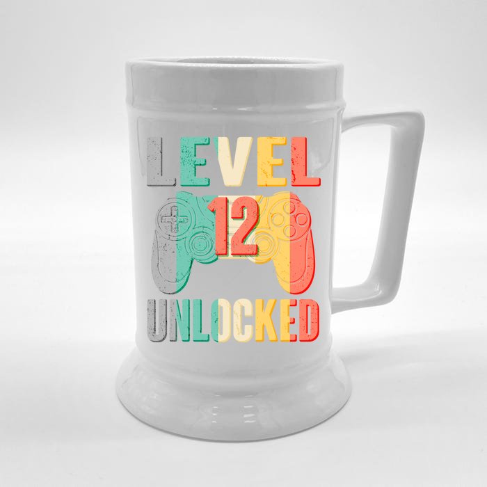 Level 12 Unlocked Twelve Years Old Front & Back Beer Stein