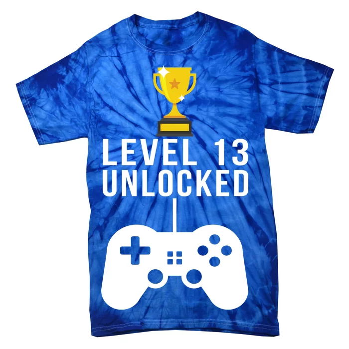 Level 13 Unlocked Official Teenager Tie-Dye T-Shirt