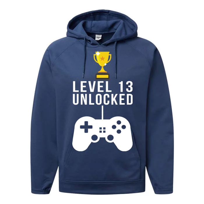 Level 13 Unlocked Official Teenager Performance Fleece Hoodie