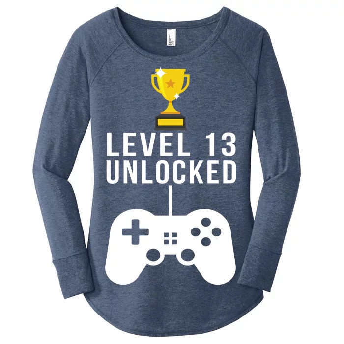 Level 13 Unlocked Official Teenager Women's Perfect Tri Tunic Long Sleeve Shirt