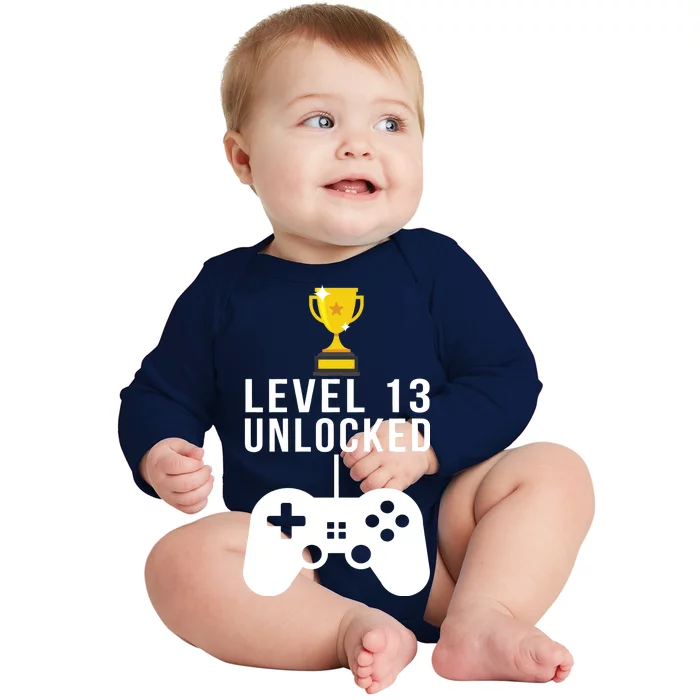 Level 13 Unlocked Official Teenager Baby Long Sleeve Bodysuit