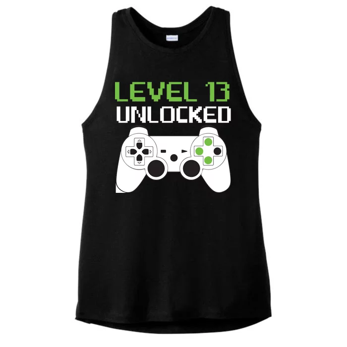 Level 13 Unlocked Teenager Ladies Tri-Blend Wicking Tank