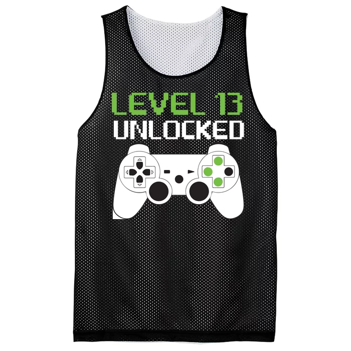 Level 13 Unlocked Teenager Mesh Reversible Basketball Jersey Tank