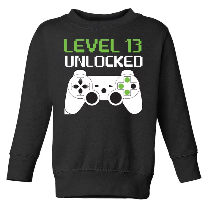 Level 13 Unlocked Teenager Toddler Sweatshirt