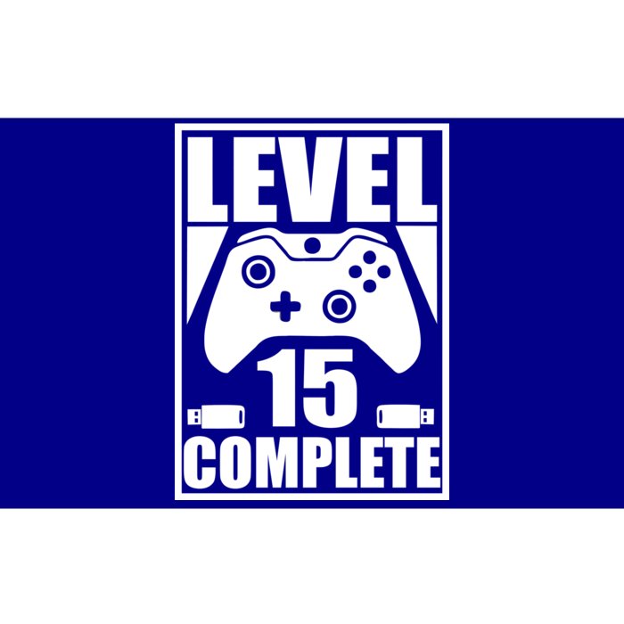 Level 15 Complete Video Gamer 15th Birthday Bumper Sticker