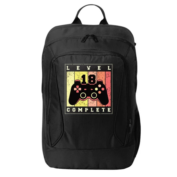 Level 18 Complete Gaming 18th Birthday City Backpack