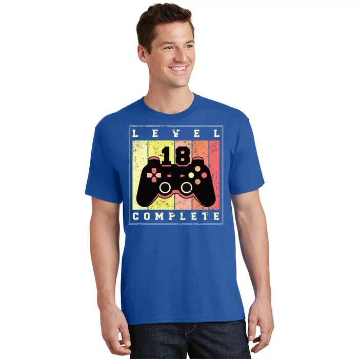 Level 18 Complete Gaming 18th Birthday T-Shirt