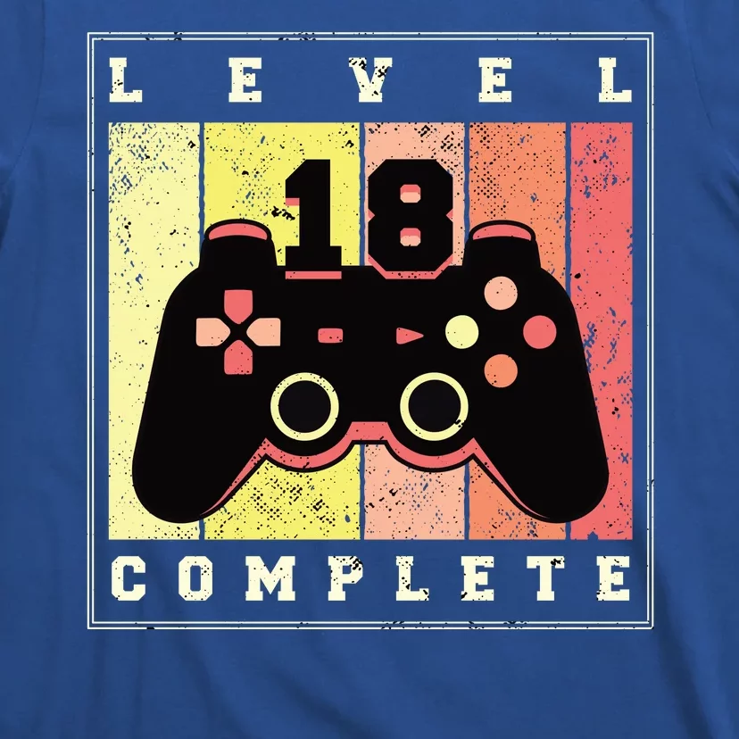 Level 18 Complete Gaming 18th Birthday T-Shirt