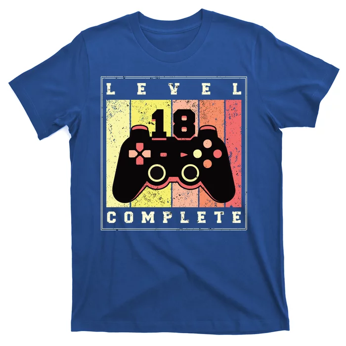 Level 18 Complete Gaming 18th Birthday T-Shirt