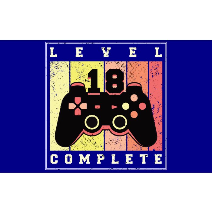 Level 18 Complete Gaming 18th Birthday Bumper Sticker