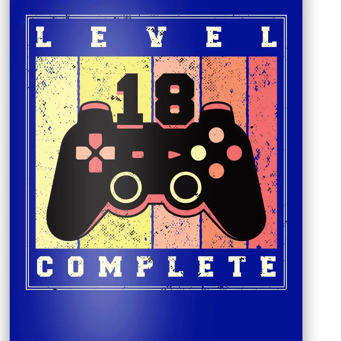 Level 18 Complete Gaming 18th Birthday Poster