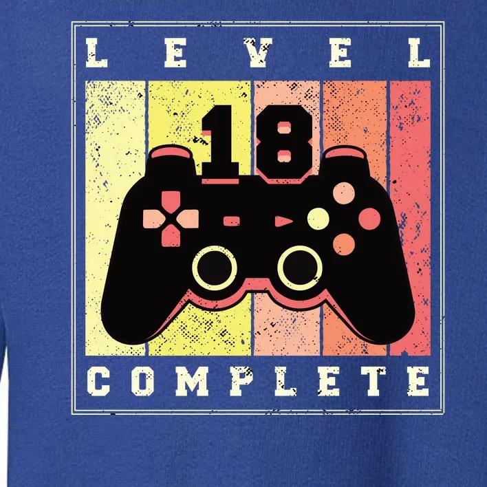 Level 18 Complete Gaming 18th Birthday Toddler Sweatshirt