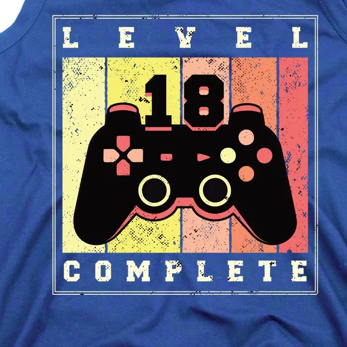 Level 18 Complete Gaming 18th Birthday Tank Top