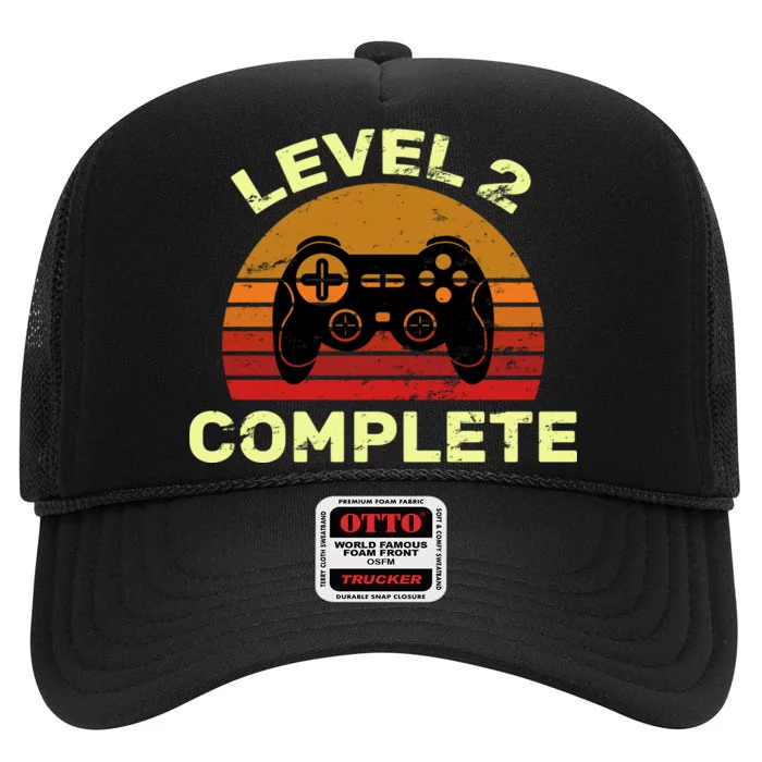 Level 2 Complete Vintage Celebrate 2nd Wedding High Crown Mesh Trucker Hat