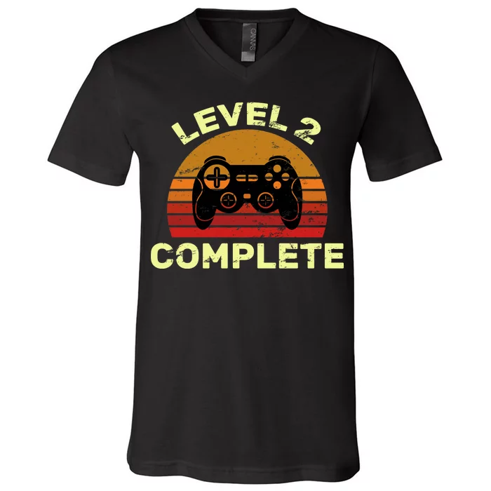 Level 2 Complete Vintage Celebrate 2nd Wedding V-Neck T-Shirt