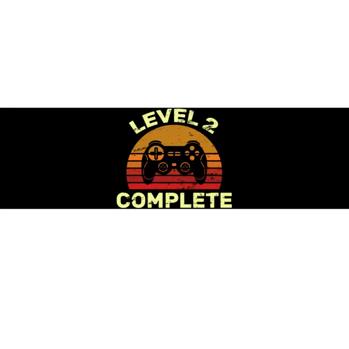 Level 2 Complete Vintage Celebrate 2nd Wedding Bumper Sticker