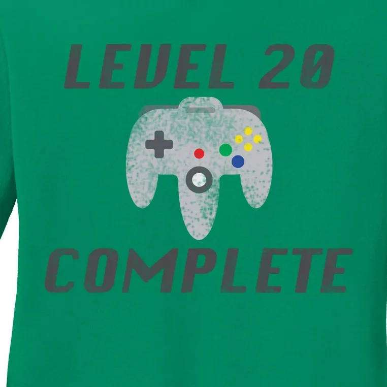 Level 20 Complete 20th Birthday Ladies Long Sleeve Shirt