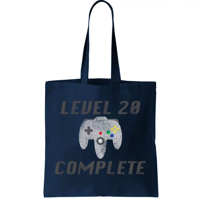 Level 20 Complete 20th Birthday Tote Bag