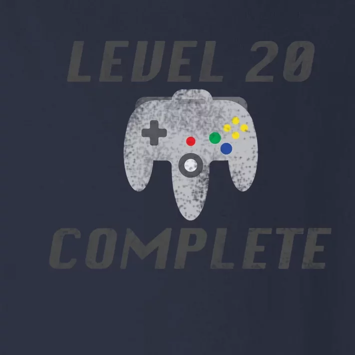 Level 20 Complete 20th Birthday Toddler Long Sleeve Shirt