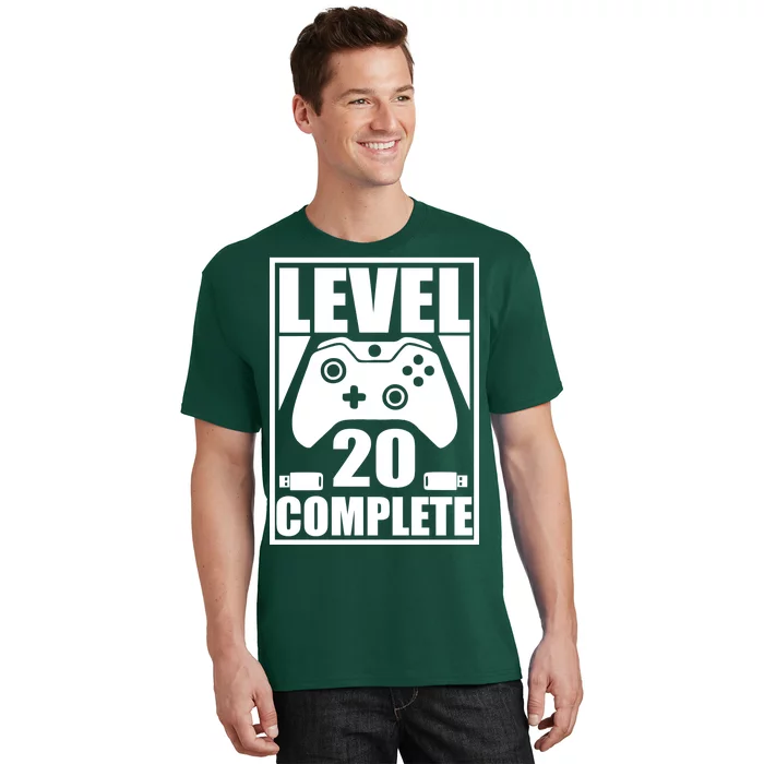 Level 20 Complete Gaming 20th Birthday T-Shirt