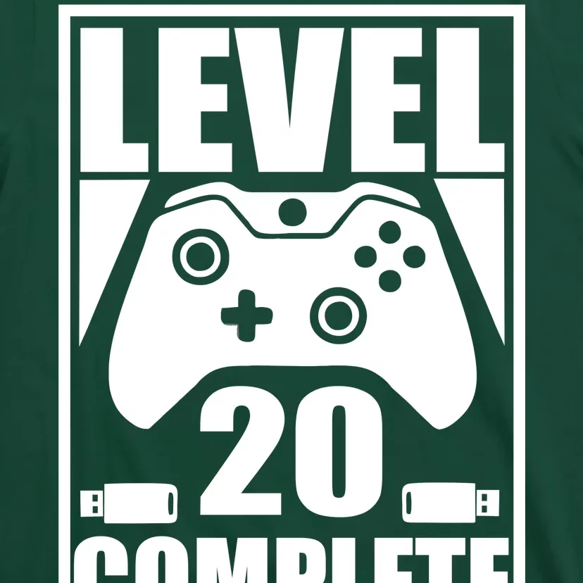 Level 20 Complete Gaming 20th Birthday T-Shirt