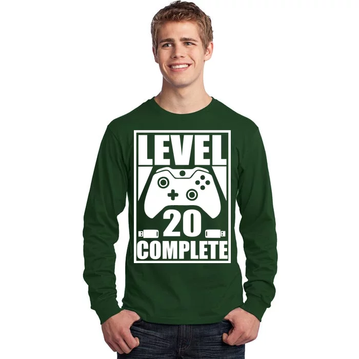 Level 20 Complete Gaming 20th Birthday Tall Long Sleeve T-Shirt