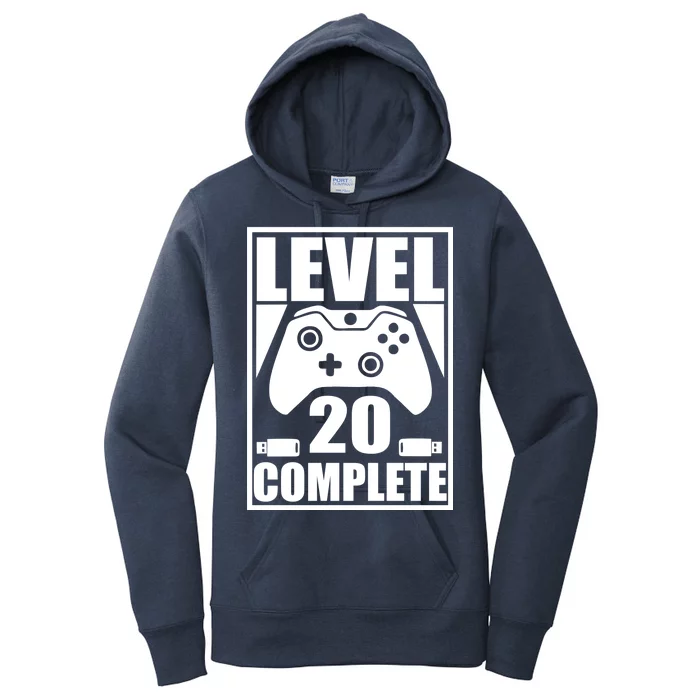 Level 20 Complete Gaming 20th Birthday Women's Pullover Hoodie