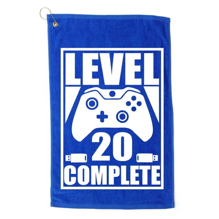 Level 20 Complete Gaming 20th Birthday Platinum Collection Golf Towel