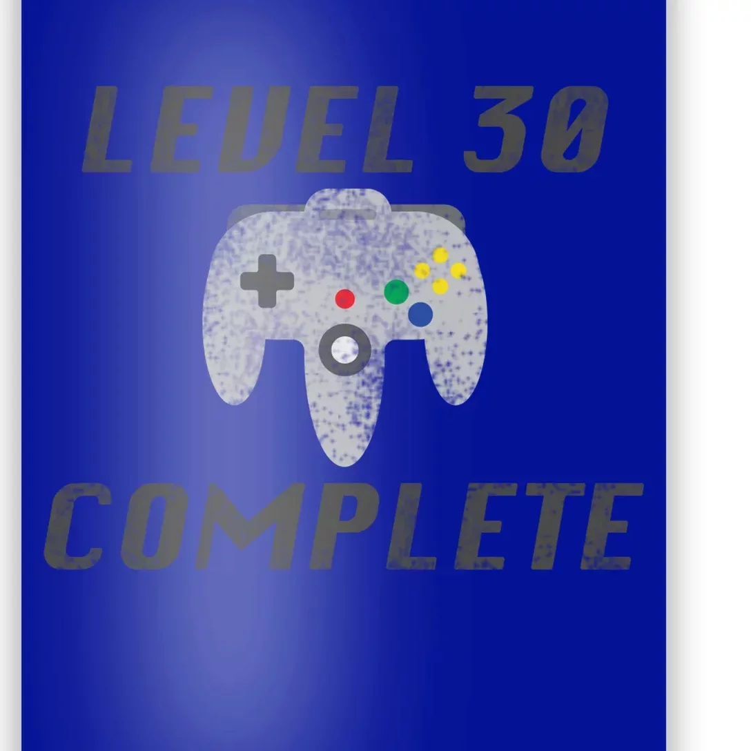 Level 30 Complete 30th Birthday Poster