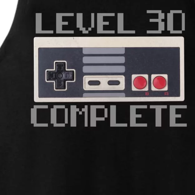 Level 30 Complete Retro Gamer 30th Birthday Ladies Tri-Blend Wicking Tank