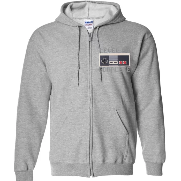 Level 30 Complete Retro Gamer 30th Birthday Full Zip Hoodie