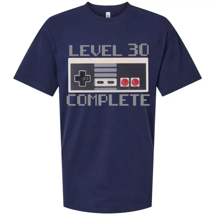 Level 30 Complete Retro Gamer 30th Birthday Sueded Cloud Jersey T-Shirt