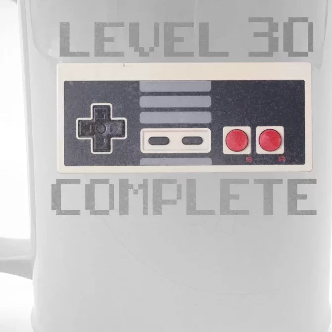 Level 30 Complete Retro Gamer 30th Birthday Front & Back Beer Stein