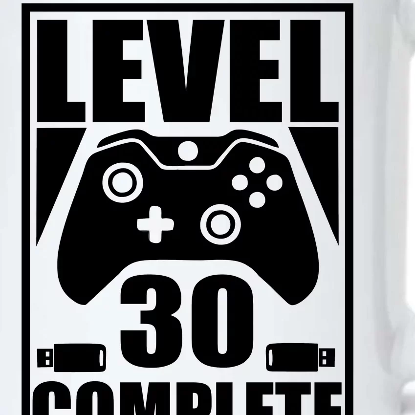 Level 30 Complete Video Gamer 30th Birthday Black Color Changing Mug