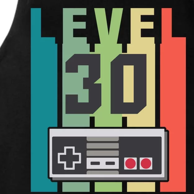 Level 30 Unlocked Funny Retro Gamer Birthday Ladies Tri-Blend Wicking Tank