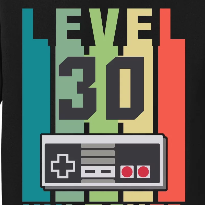 Level 30 Unlocked Funny Retro Gamer Birthday Tall Sweatshirt