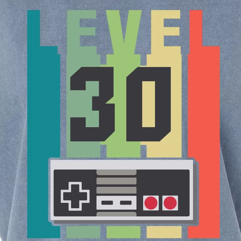 Level 30 Unlocked Funny Retro Gamer Birthday Garment-Dyed Women's Muscle Tee