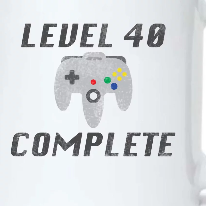 Level 40 Complete 40th Birthday Black Color Changing Mug