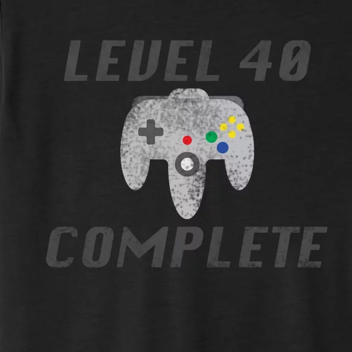 Level 40 Complete 40th Birthday ChromaSoft Performance T-Shirt