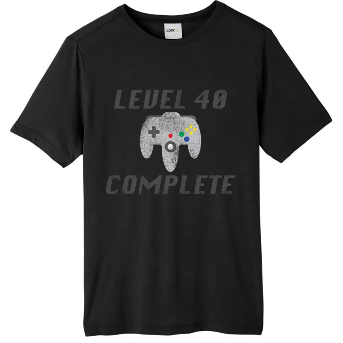 Level 40 Complete 40th Birthday ChromaSoft Performance T-Shirt