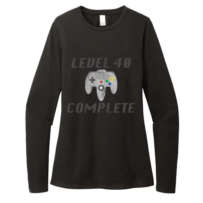 Level 40 Complete 40th Birthday Womens CVC Long Sleeve Shirt