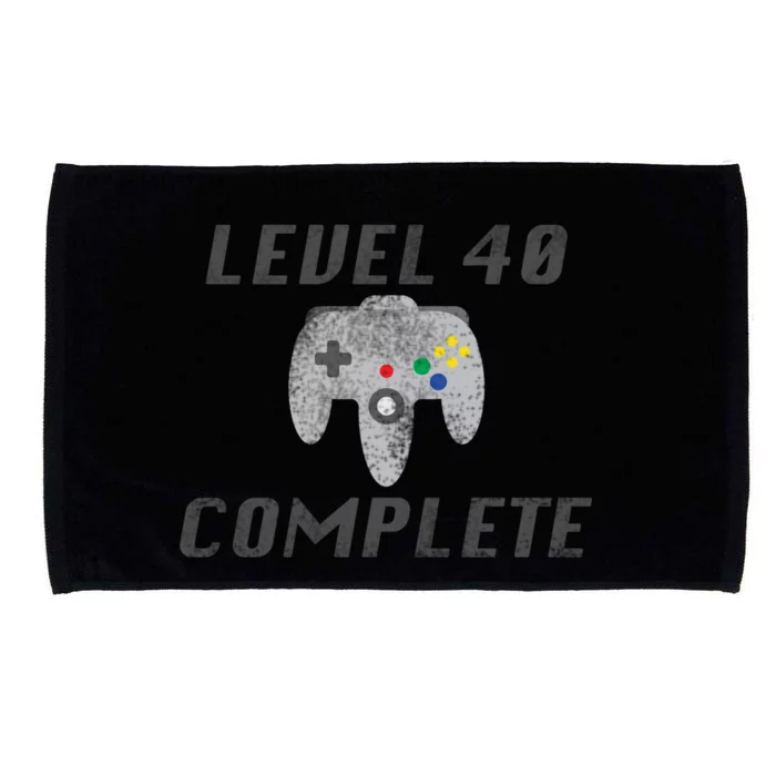 Level 40 Complete 40th Birthday Microfiber Hand Towel