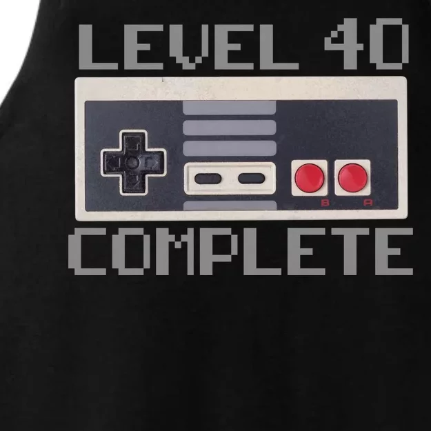 Level 40 Complete Retro Gamer 40th Birthday Ladies Tri-Blend Wicking Tank