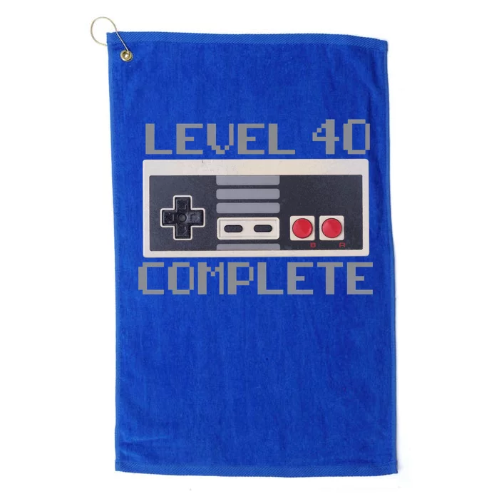 Level 40 Complete Retro Gamer 40th Birthday Platinum Collection Golf Towel