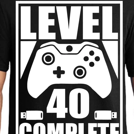 Level 40 Complete Video Gamer 40th Birthday Pajama Set