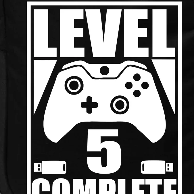 Level 5 Complete Video Gamer 5th Birthday Impact Tech Backpack